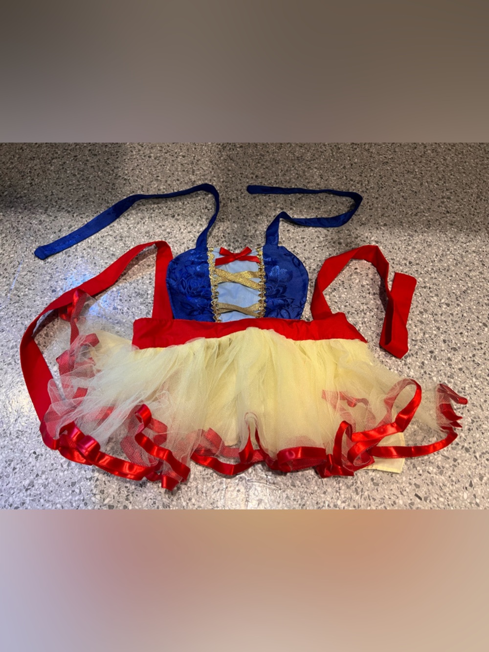 Kids Princess Tutu Apron Costume Dress - Blue, Red & Yellow (0-6 months)